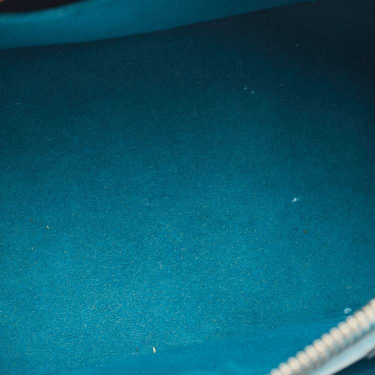 Pre Owned Louis Vuitton Cyan Epi Leather Alma BB Bag