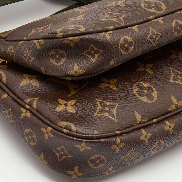 مملوكة مسبقًا Louis Vuitton Khaki Monogram Canvas Multi Pochette Accessories Bag