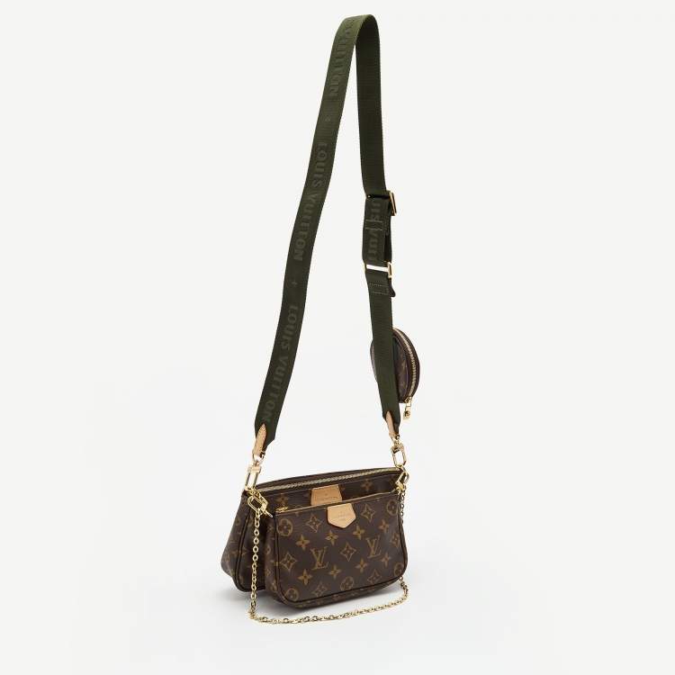 مملوكة مسبقًا Louis Vuitton Khaki Monogram Canvas Multi Pochette Accessories Bag