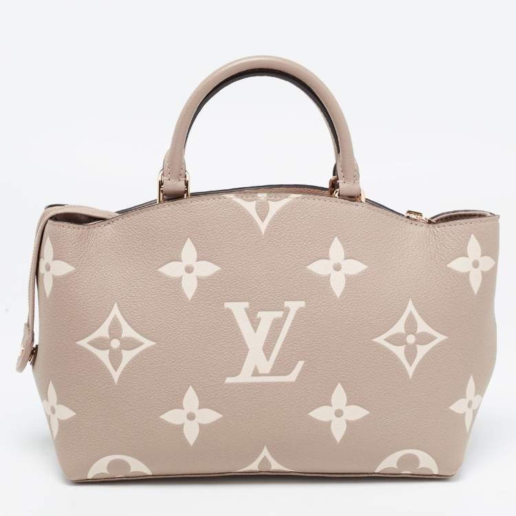 Pre Owned Louis Vuitton Bicolor Monogram Empriente Leather Patit Palais Bag