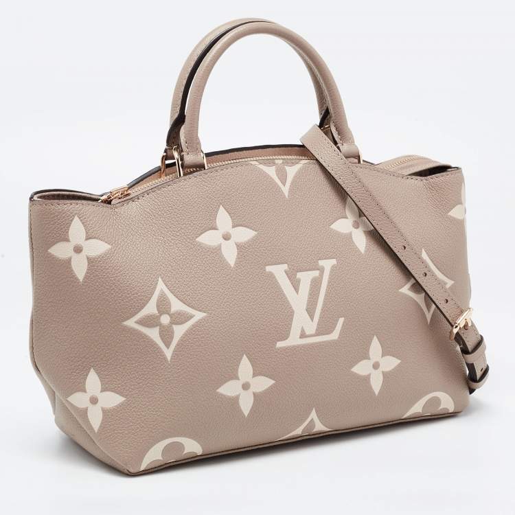 Pre Owned Louis Vuitton Bicolor Monogram Empriente Leather Patit Palais Bag