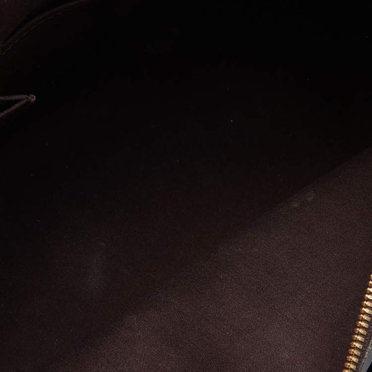 Pre Owned Louis Vuitton Amarante Monogram Vernis Alma PM Bag
