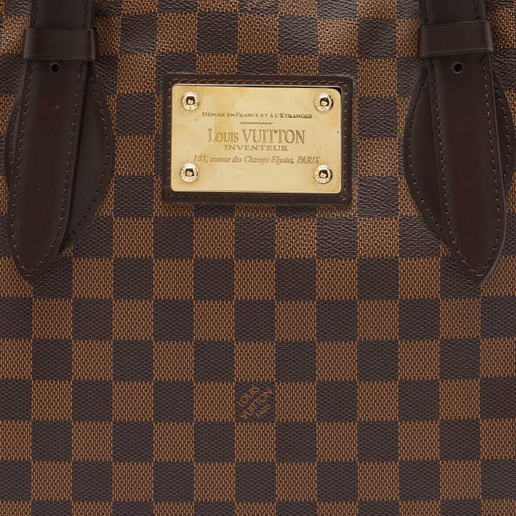 Pre Owned Louis Vuitton Damier Ebene Canvas Hampstead MM Bag