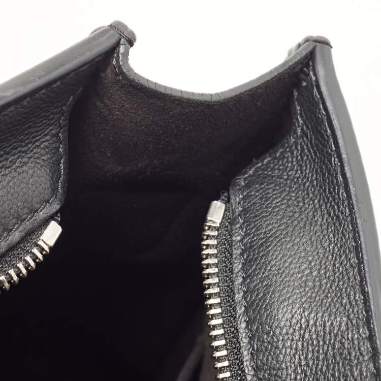 Pre Owned Louis Vuitton Black Monogram Cuir Plume Leather Very Zipped Tote