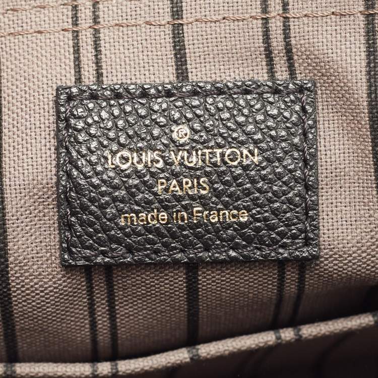 Pre Owned Louis Vuitton Black Monogram Impreinte Leather Speedy 20 Bandouliere Bag