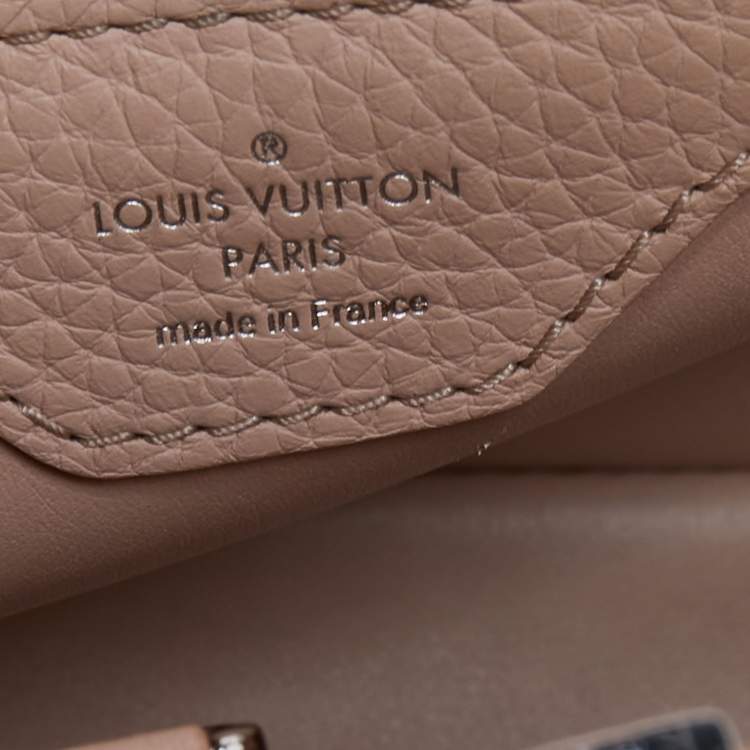 Pre Owned Louis Vuitton Red Taurillon Leather Capucines BB Bag