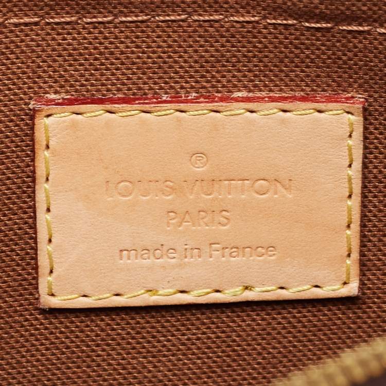 Pre Owned Louis Vuitton Khaki Monogram Canvas Multi Pochette Accessories Bag