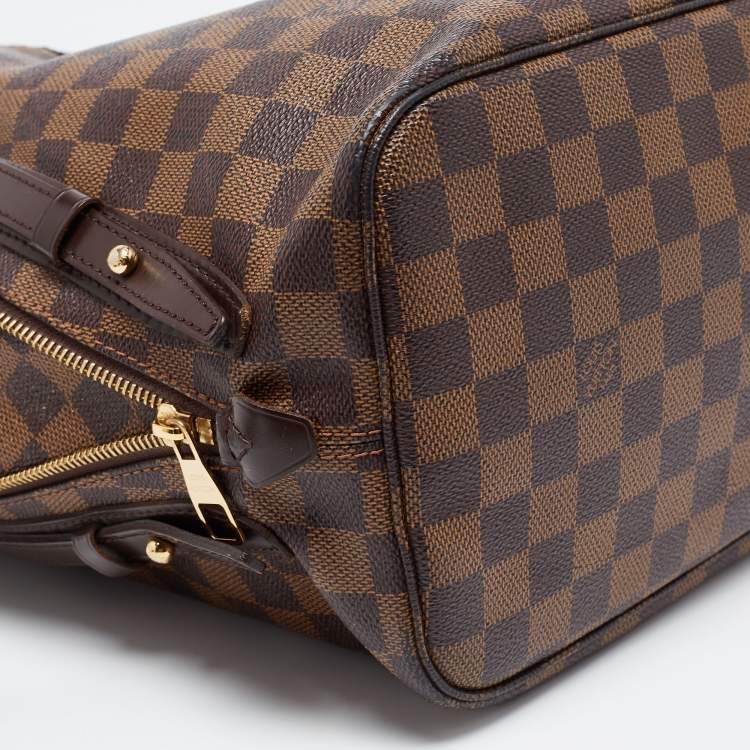 Pre Owned Louis Vuitton Damier Ebene Canvas and Leather Cabas Rivington GM Bag