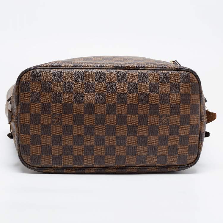 Pre Owned Louis Vuitton Damier Ebene Canvas and Leather Cabas Rivington GM Bag