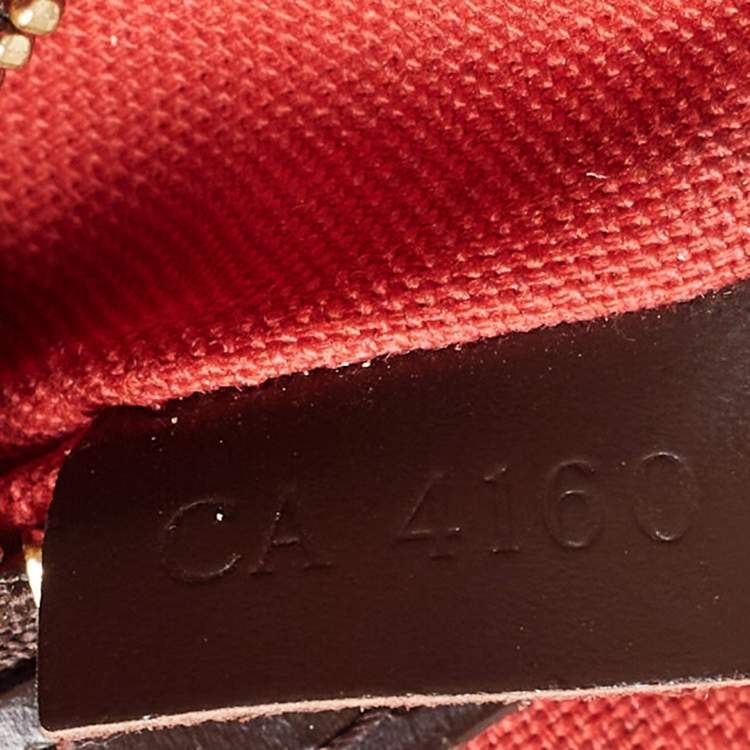 Pre Owned Louis Vuitton Damier Ebene Canvas and Leather Cabas Rivington GM Bag