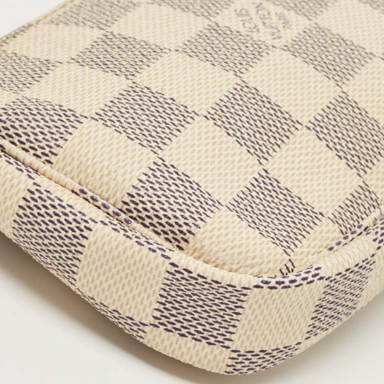 Pre Owned Louis Vuitton Damier Azur Canvas Mini Pochette Accessoires