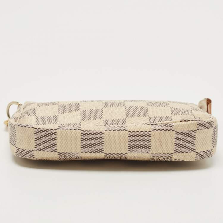 Pre Owned Louis Vuitton Damier Azur Canvas Mini Pochette Accessoires
