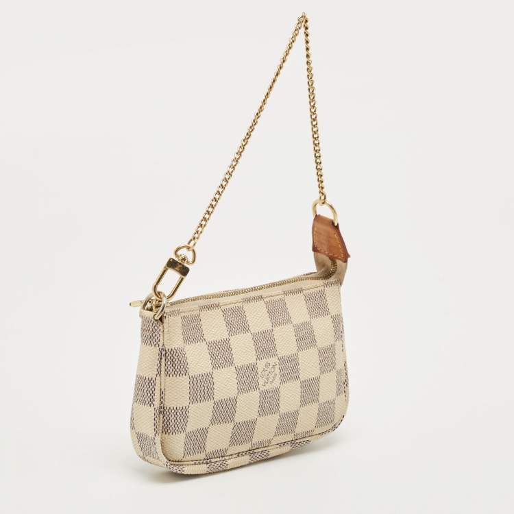 Pre Owned Louis Vuitton Damier Azur Canvas Mini Pochette Accessoires