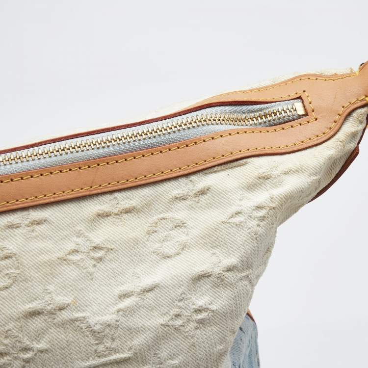 Pre Owned Louis Vuitton Blue Monogram Denim Limited Edition Sunburst PM Bag
