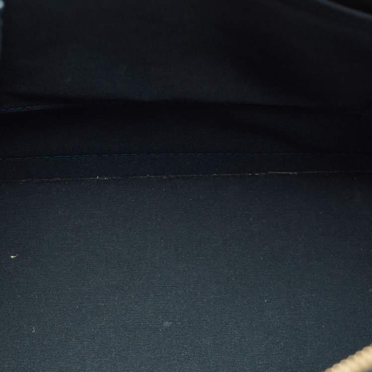 Pre Owned Louis Vuitton Green Monogram Vernis Alma GM Bag