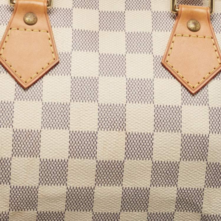 Pre Owned Louis Vuitton Damier Azur Canvas Speedy 25 Bag