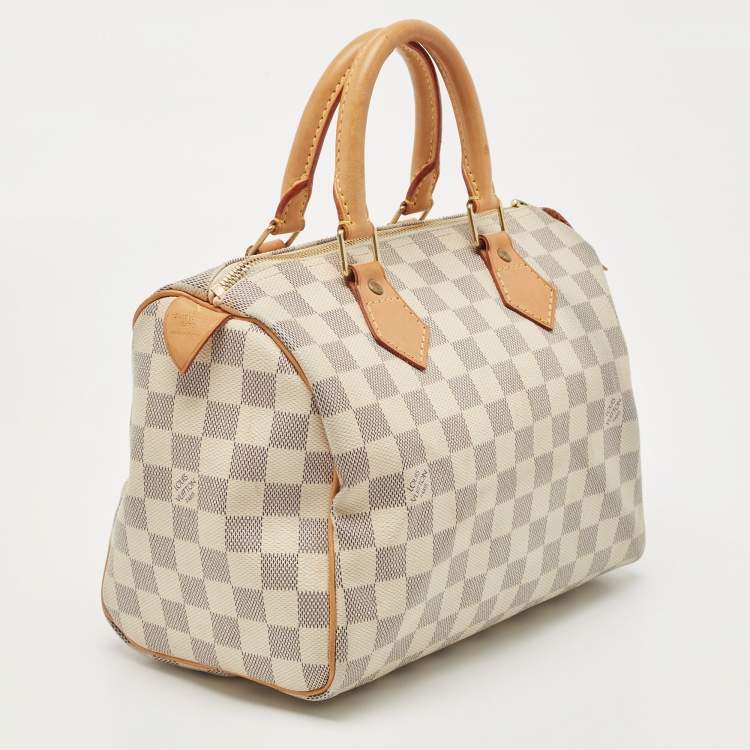 Pre Owned Louis Vuitton Damier Azur Canvas Speedy 25 Bag