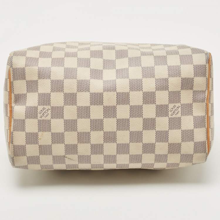 Pre Owned Louis Vuitton Damier Azur Canvas Speedy 25 Bag