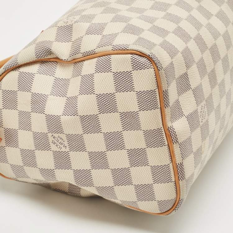 Pre Owned Louis Vuitton Damier Azur Canvas Speedy 25 Bag