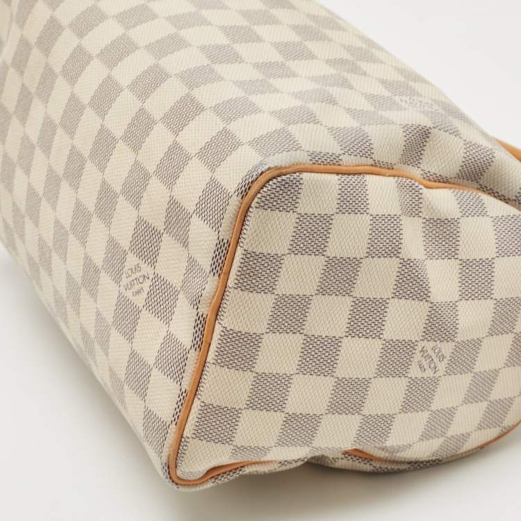 Pre Owned Louis Vuitton Damier Azur Canvas Speedy 25 Bag