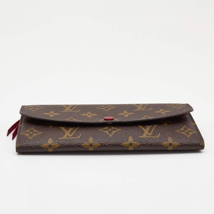 مملوكة مسبقًا Louis Vuitton Fuchsia Monogram Canvas Emilie Wallet