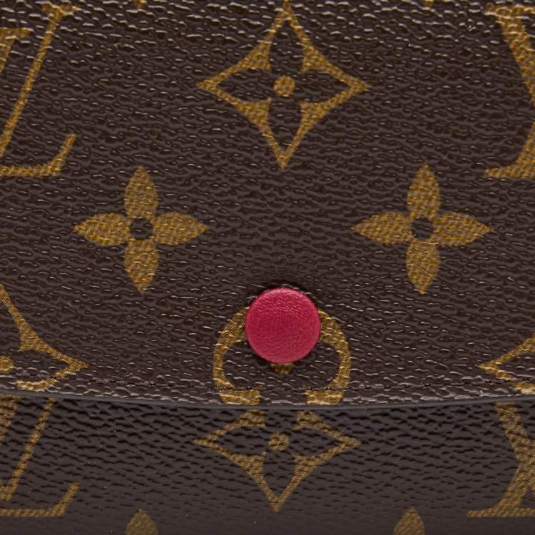 مملوكة مسبقًا Louis Vuitton Fuchsia Monogram Canvas Emilie Wallet
