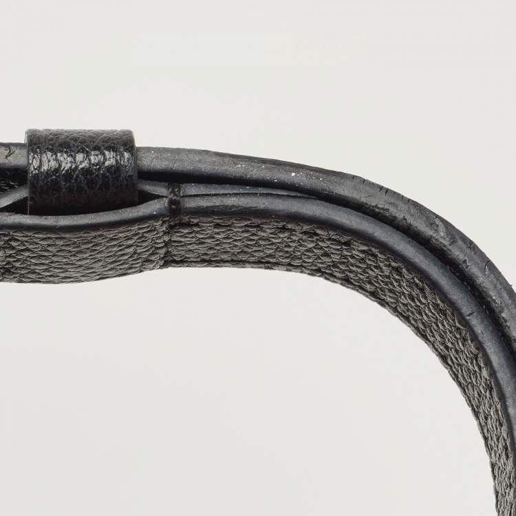 Pre Owned Louis Vuitton Black Monogram Empriente Leather Pochette Metis Bag