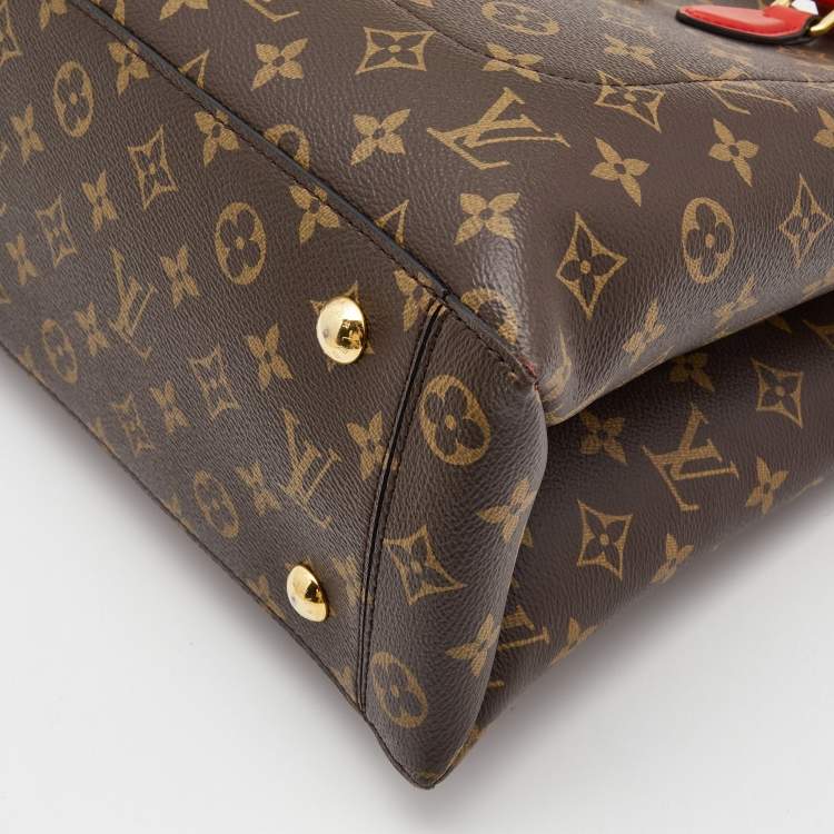 Pre Owned Louis Vuitton Coquelicot Monogram Canvas Flower Tote