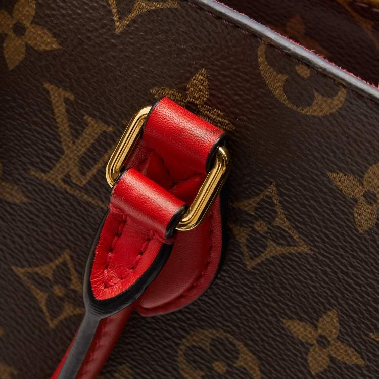 Pre Owned Louis Vuitton Coquelicot Monogram Canvas Flower Tote