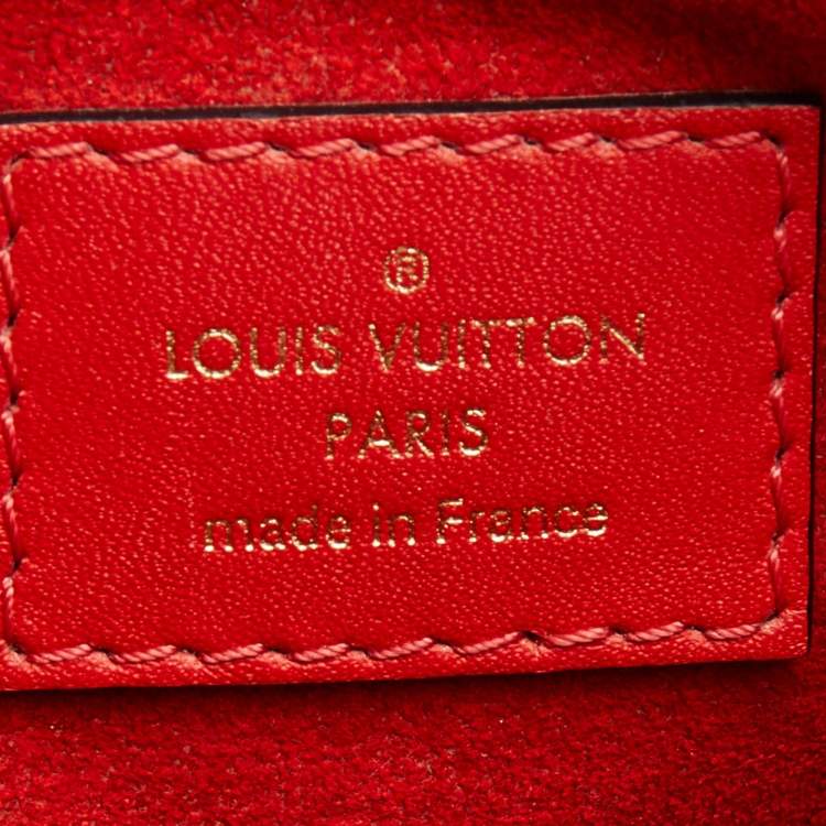 Pre Owned Louis Vuitton Coquelicot Monogram Canvas Flower Tote
