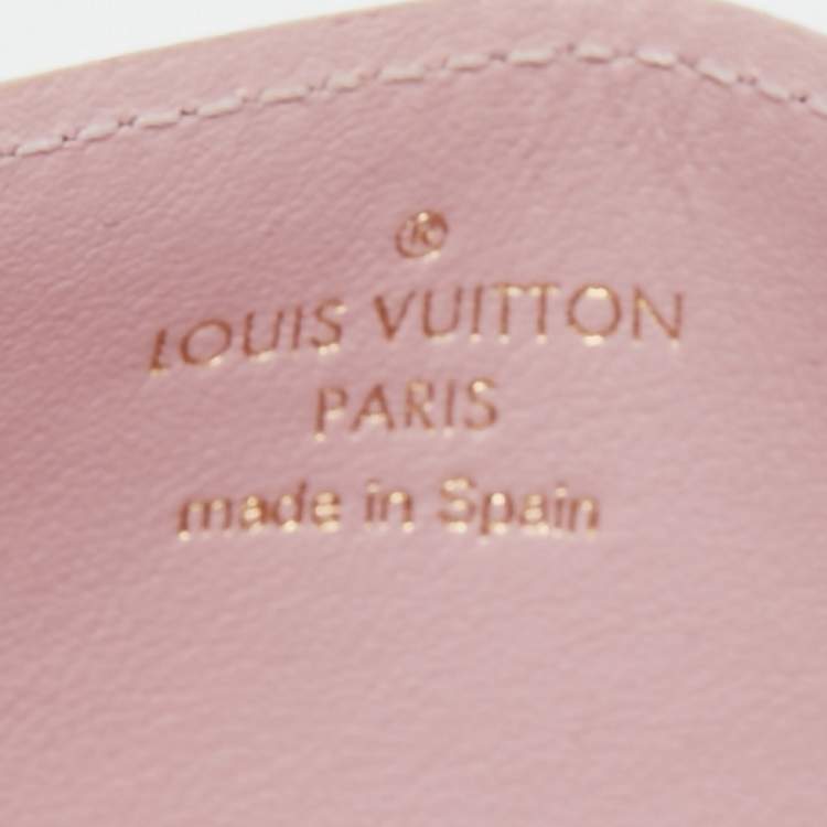 Pre Owned Louis Vuitton Damier Ebene Caissa Card Holder