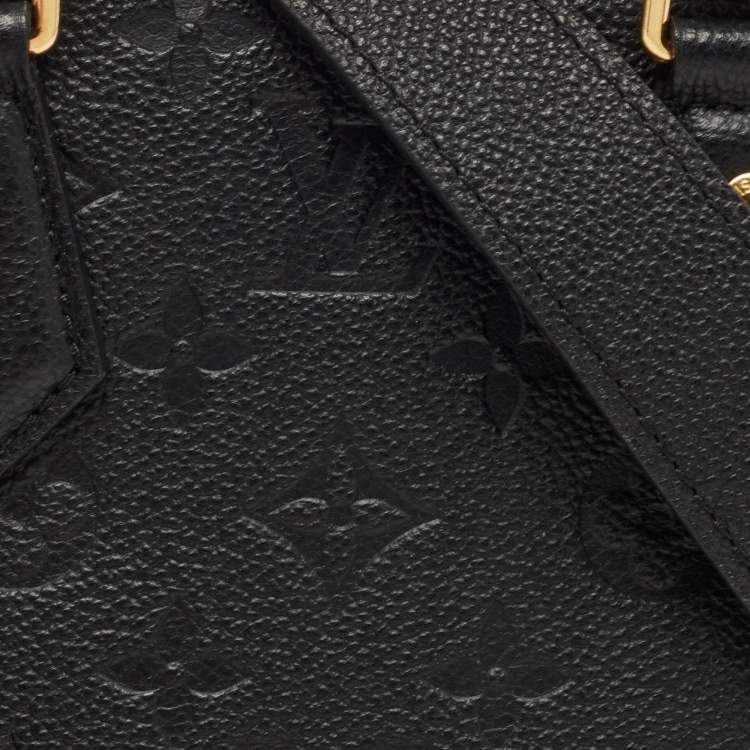 Pre Owned Louis Vuitton Black Monogram Empreinte Leather BB Neo Alma Bag