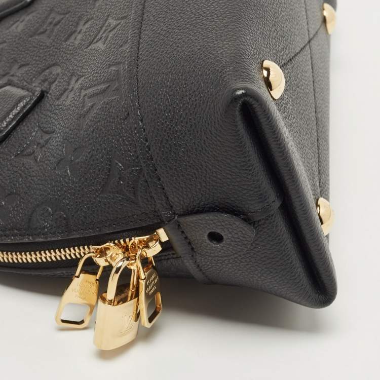 Pre Owned Louis Vuitton Black Monogram Empreinte Leather BB Neo Alma Bag