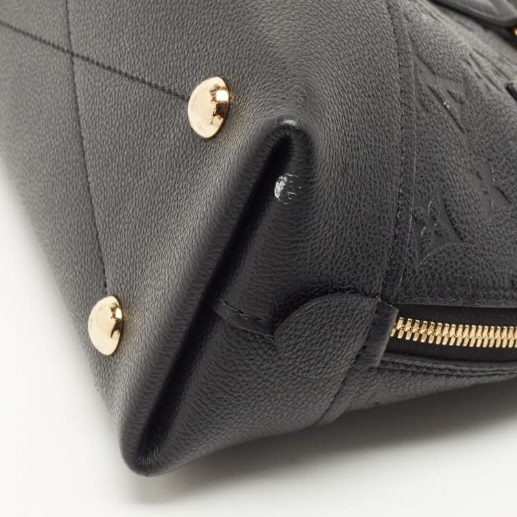 Pre Owned Louis Vuitton Black Monogram Empreinte Leather BB Neo Alma Bag