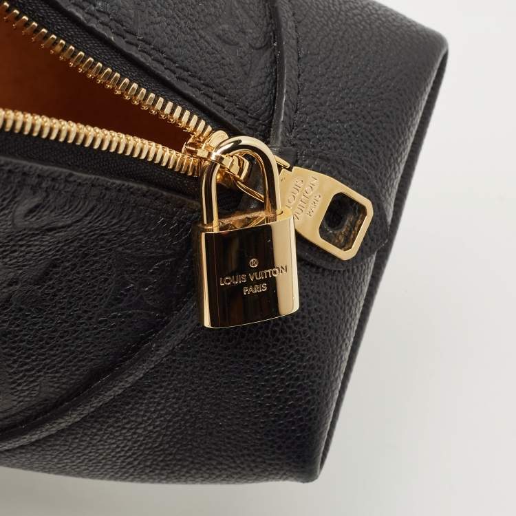 Pre Owned Louis Vuitton Black Monogram Empreinte Leather BB Neo Alma Bag