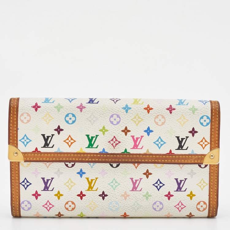 Louis Vuitton Multicolore Monogram Leather Porte Tresor Trifold