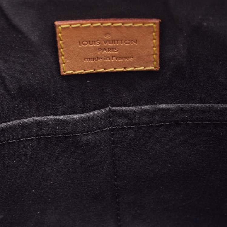 Pre Owned Louis Vuitton Black Magnetique Monogram Vernis Alma PM Bag