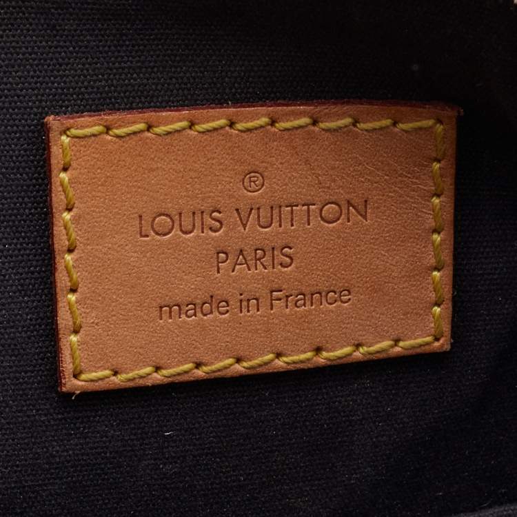 Pre Owned Louis Vuitton Black Magnetique Monogram Vernis Alma PM Bag