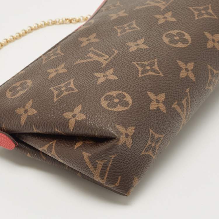 Pre Owned Louis Vuitton Cherry Monogram Canvas Pallas Chain Clutch