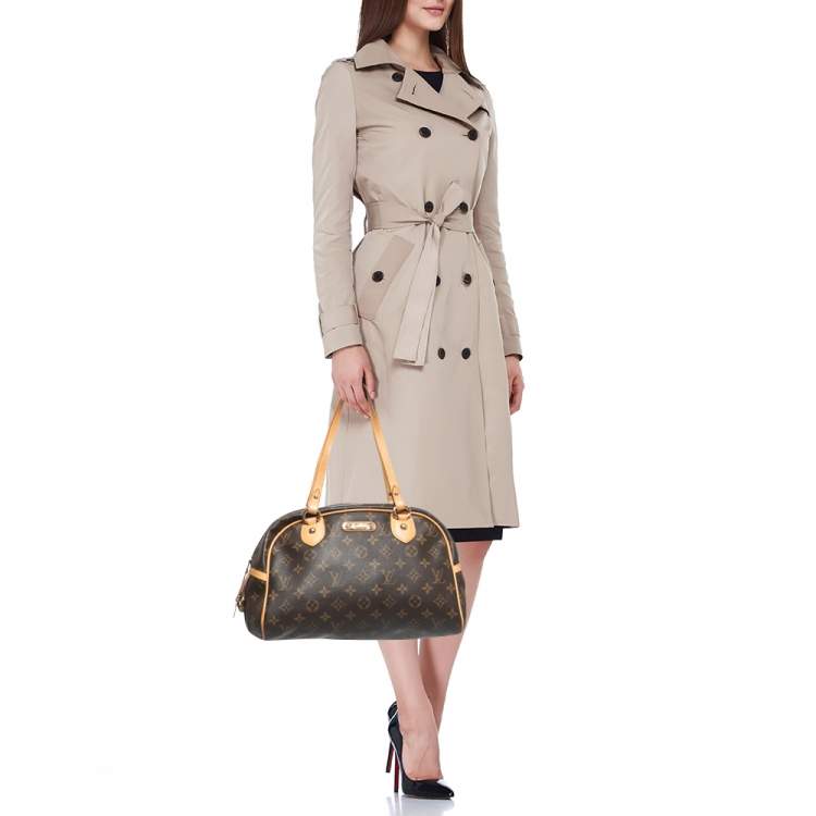 Pre Owned Louis Vuitton Canvas Monogram Montorgueil PM Bag