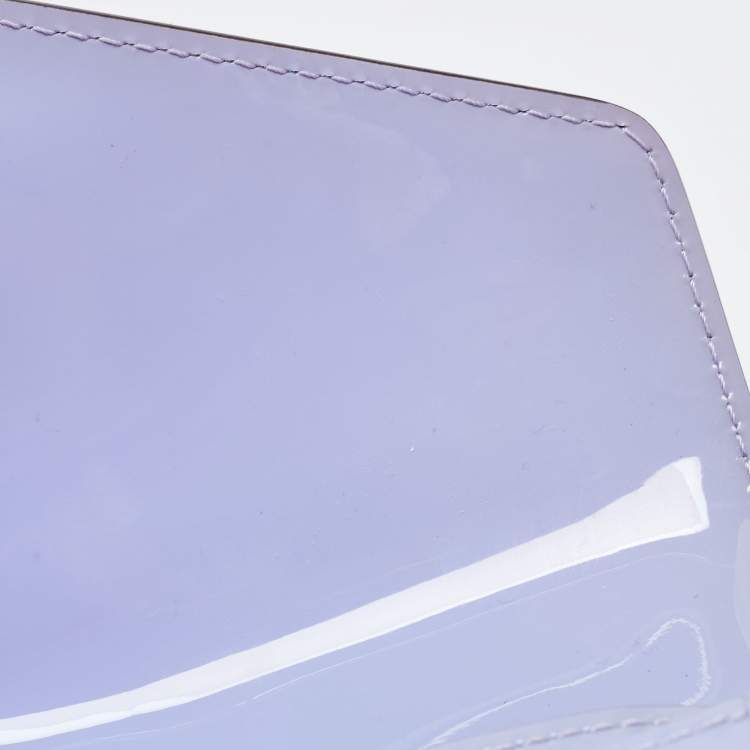 Pre Owned Louis Vuitton Lilac Vernis Leather Monceau BB Bag