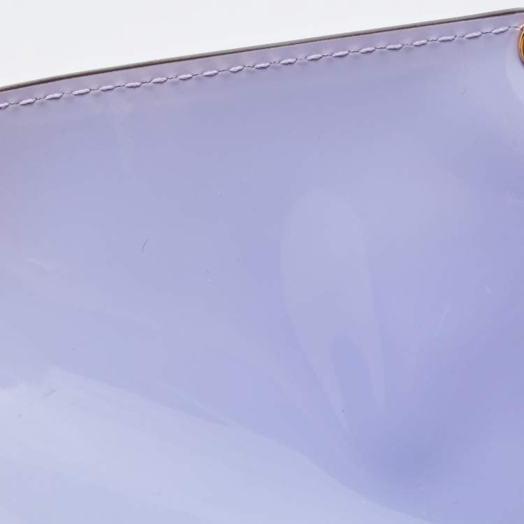 Pre Owned Louis Vuitton Lilac Vernis Leather Monceau BB Bag
