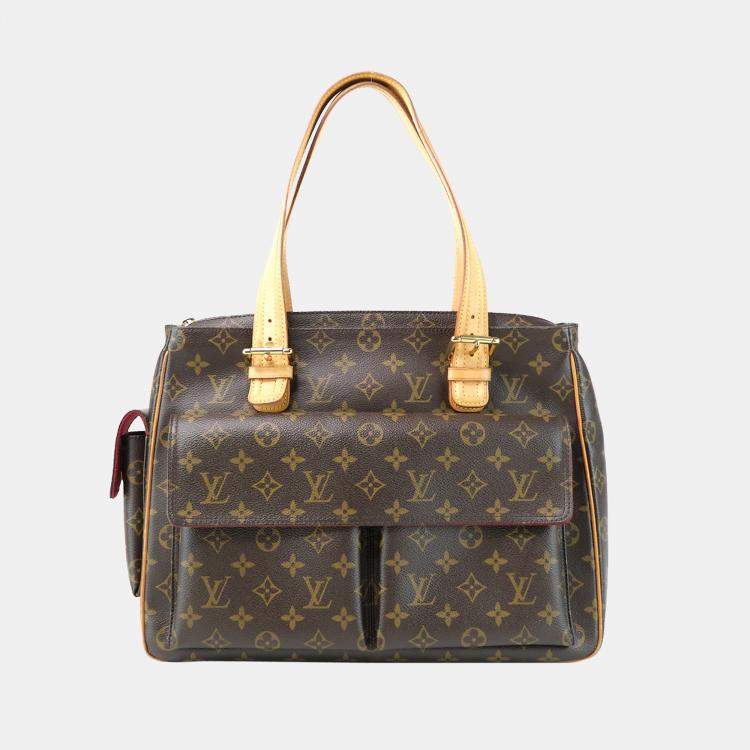 LV Cite Brown Monogram Canvas with Leather and Gold Hardware
