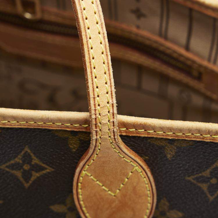 Pre Owned Louis Vuitton Brown Monogram Canvas Neverfull PM Tote Bag