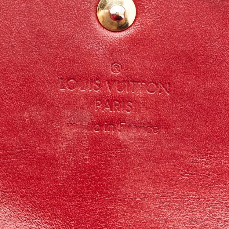 مملوكة مسبقًا Louis Vuitton Pomme D’amour Monogram Vernis Sarah Wallet