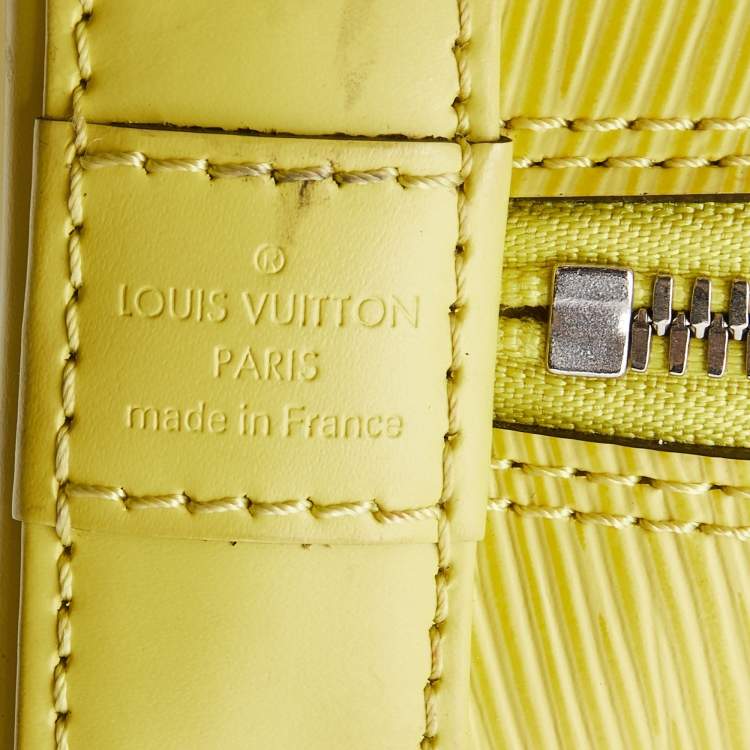 Pre Owned Louis Vuitton Pistache Epi Leather Alma BB Bag
