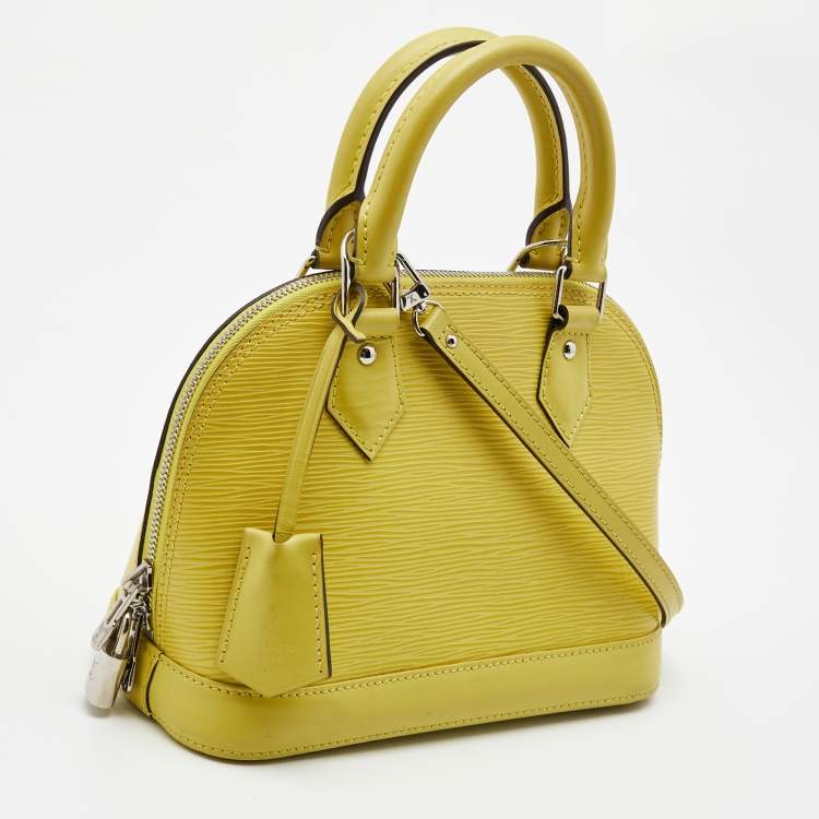 Pre Owned Louis Vuitton Pistache Epi Leather Alma BB Bag