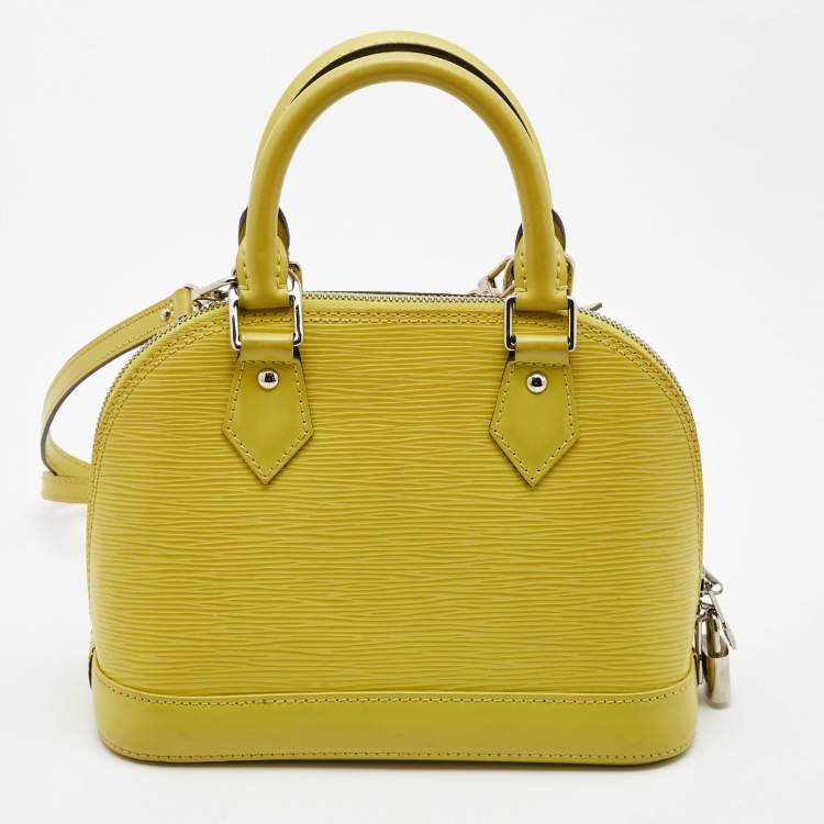 Pre Owned Louis Vuitton Pistache Epi Leather Alma BB Bag