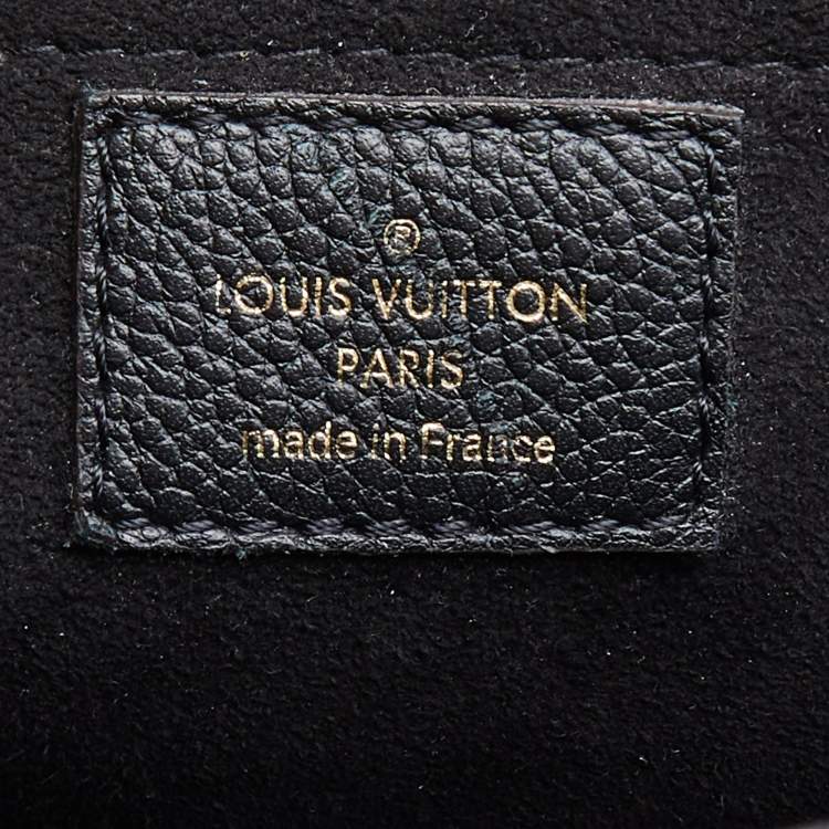 Pre Owned Louis Vuitton Black Monogram Canvas and Leather Marignan Bag