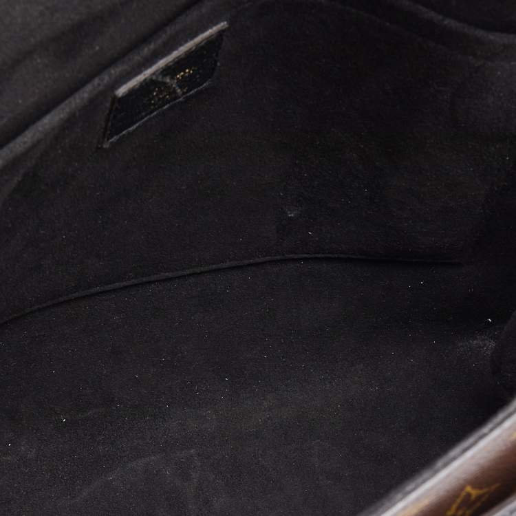 Pre Owned Louis Vuitton Black Monogram Canvas and Leather Marignan Bag